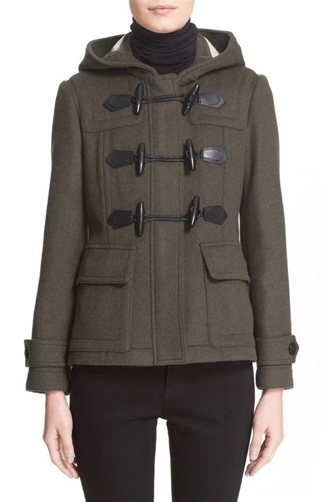 Burberry Brit Blackwell Short Wool Duffle Coat 